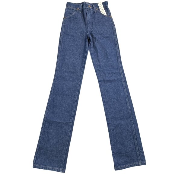 Wrangler Other - Wrangler Mens Size 25X34 Blue Denim Cowboy Cut Slim Fit Straight Leg Jeans NWOT